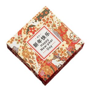 Golden Foil Yuzen Paper Large Sheet Chinese Style Wedding Gift Paper Book Cover Paper Japanese Style Origami Ribbon Vintage Gift Box Paper